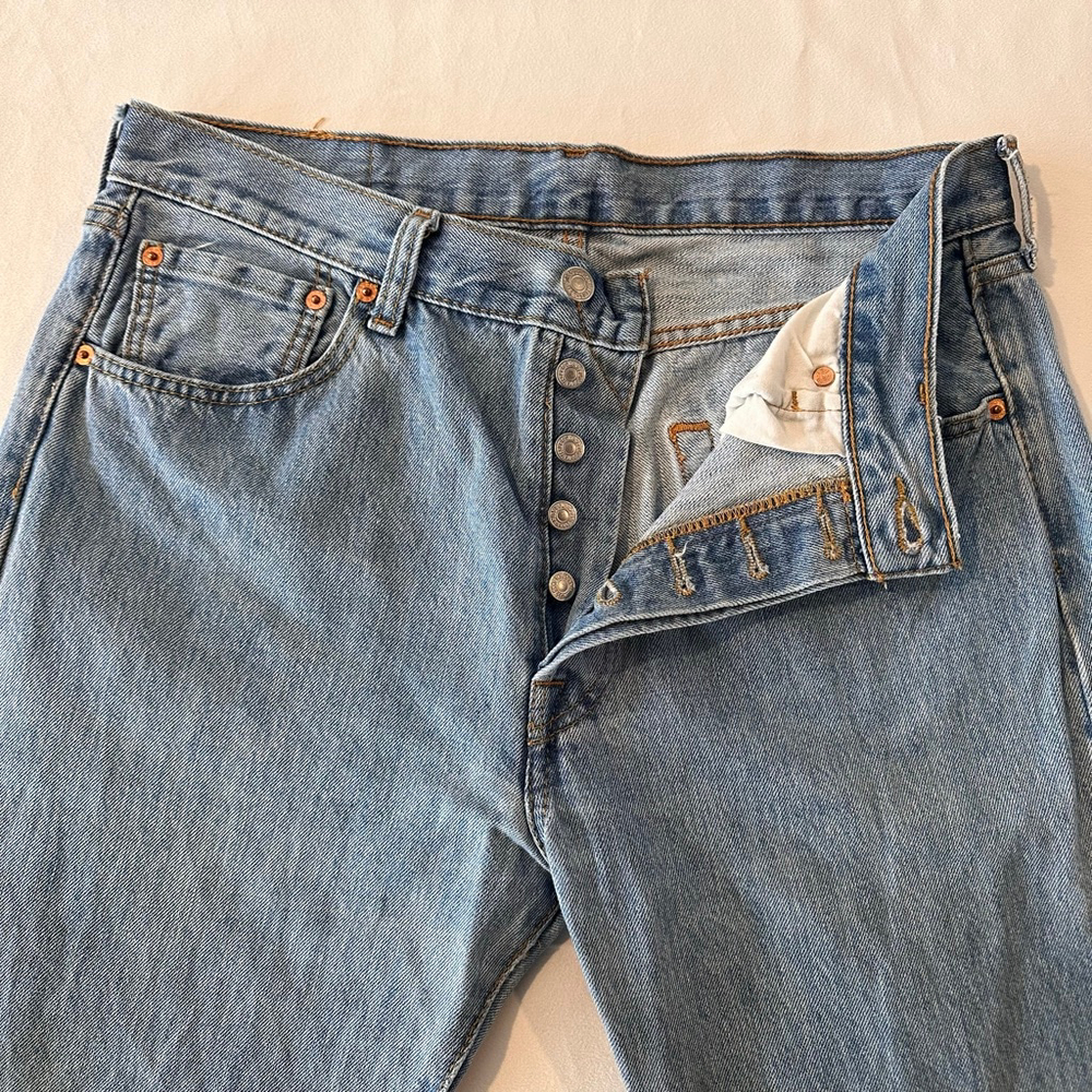 Levi’s 501 Button Fly Jeans | Straight Leg | W34 L34 - Picture 3 of 10